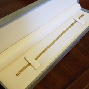 14kt Gold Herringbone Bracelet